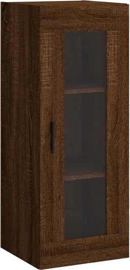 vidaXL - Hangkast - 34,5x34x90 - cm - bruin - eikenkleur