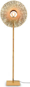 GOOD&MOJO Vloerlamp Kalimantan - Bamboe - 60x30x180cm - Scandinavisch,Bohemian - Staande lampen voor Woonkamer - Slaapkamer