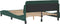 vidaXL - Bedframe - zonder - matras - 140x200 - cm - fluweel - donkergroen