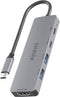 AISENS ASUC-5P028-GR - Laptop dock & poortreplicator - USB 3.2 Gen 1 Type-C 4K Ultra HD - Grijs