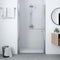 vidaXL - Douchedeur - mat - 81x195 - cm - gehard - glas