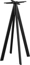 Statafel Galaxy Marble Infinity Zwart Frame HPL Ø70cm - Giga Meubel