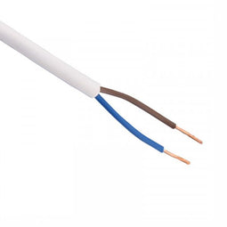 vmvs - Ovaal wit - 2 aderig 2 x 0,75mm2 - 300 meter