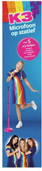 K3 speelgoedmicrofoon - Microfoon op statief - Met 5 K3 liedjes