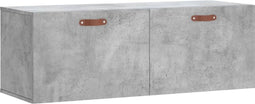 vidaXL - Wandkast - 80x36,5x35 - cm - bewerkt - hout - betongrijs