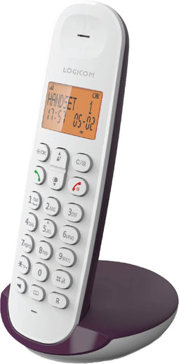 Logicom ILOA 150 - Draadloze Telefoon - Handsfree - Aubergine