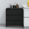 vidaXL Dressoir - 3 lades - 70x41x75 cm - zwart