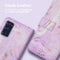 iMoshion Hoesje Geschikt voor Samsung Galaxy S20 FE Hoesje Met Pasjeshouder - iMoshion Design Bookcase smartphone - Paars / Purple Marble