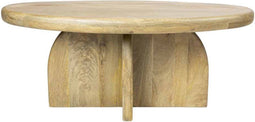 Liviza Salontafel Valo - Mangohout - Rond Bruin - 42 cm , 60 cm , 100 cm