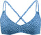 Barts Bathers Cross Back - Gevoerde bikini top - Panterprint - Blauw