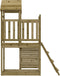 vidaXL Speeltoren met ladder en rotswand 52,5x110,5x214 cm grenenhout
