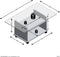 FMD - Salontafel - met - wieltjes - betongrijs - en - wit