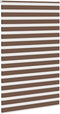 vidaXL - Zebra - rolgordijn - 140x230 - cm - stofbreedte - 135,9cm - polyester - bruin