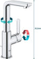 GROHE Lineare New - Wastafelkraan L - Hoge uitloop - Chroom