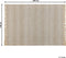 DORTYOL - Laagpolig vloerkleed - Beige - 140 x 200 cm - Katoen