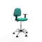 Piqueras y Crespo B1D05RF - Bureaustoel - Hoogteverstelbaar met armleuning - Turkoois