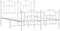 vidaXL - Bedframe - met - hoofd- - en - voeteneinde - metaal - wit - 150x200 - cm