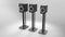 Q Acoustics 3030FSi - Speakerstandaard - Stalen constructie met akoestische demping - Zwart