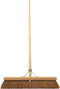 Synx Tools Coco bezem 50cm en Stoffer en Blik met lange steel 95 cm- Bezemset - Cocosharen - Zaalveger - stoffer - Kunststof - Hotel Stoffer Blik set - Stoffer en blik sluitend model - Schoonmaakartikelen