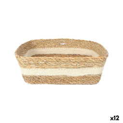 Opbergbak Privilege vlechtwerk Vierkant 22 x 22 x 8 cm (12 Stuks)