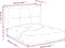 vidaXL - Palletkussens - 2 - st - stof - gestreept - wit - en - blauw