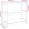 vidaXL - Wandtafel - 80x40x74 - cm - massief - grenenhout - zwart