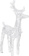 vidaXL - Kerstrendieren - 2 - st - 80 - LED's - acryl - warmwit