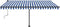 vidaXL - Luifel - vrijstaand - handmatig - uittrekbaar - 450x350 - cm - blauw - en - wit