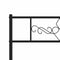 vidaXL - Bedframe - met - hoofd- - en - voeteneinde - metaal - zwart - 100x190 - cm