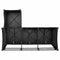 vidaXL - Verstelbare - tuinbank - met - kussens - L-vormig - poly - rattan - zwart
