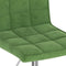 vidaXL - Eetkamerstoelen - draaibaar - 2 - st - fluweel - donkergroen