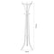 Staande kapstok 3 poten - 180cm - Wit Metaal
