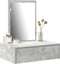 vidaXL - Wandgemonteerde - Kaptafel - Betonnen - Grijs - 60x40x70 - cm