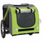 vidaXL - Hondenfietstrailer - oxford - stof - en - ijzer - groen - en - grijs
