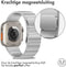 Selencia Bandje Geschikt voor Stalen magnetisch bandje voor de Apple Watch Bandje Series 1 / 2 / 3 / 4 / 5 / 6 / 7 / 8 / 9 / SE / Ultra (2) - 42 / 44 / 45 / 49 mm - Selencia Stalen band - Zilver