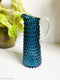 Anna Von Lipa Waterkan Waterkaraf Schenkkan Karaf Glas Eiffel Hobnail 1L Blue Smoke
