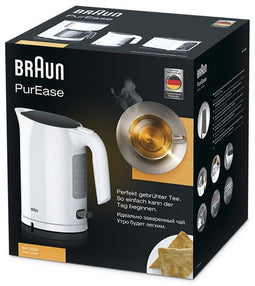 Braun PurEase WK 3000 WH - Waterkoker 2200W 1L - Snelkooksysteem - Wit