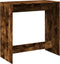 vidaXL - Bartafel - 102x50x103,5 - cm - bewerkt - hout - gerookt - eikenkleur