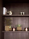 Capi Europe - Vaas cilinder geo Groove Black & Gold - 19x16 - Zwart - Opening Ø15 - Bloempot voor binnen - 5 jaar garantie - BGVBL334