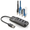 NGS PORT 2.0 - USB Hub - 4x USB 2.0 - Zwart