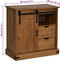 vidaXL - Dressoir - HALDEN - met - schuifdeur - 80x40x80 - cm - massief - hout