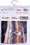 Thea Gouverneur - Borduurpakket met telpatroon - 3047.05 - Voorgesorteerde DMC Garens - Jampotjes - Zwart Aida - 12 cm x 35 cm - DIY Kit