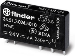 Finder 34.51.7.048.5010 Printrelais 48 V/DC 6 A 1x wisselcontact 1 stuk(s)