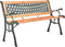 vidaXL - Tuinbank - 116 - cm - gietijzer - en - massief - vurenhout