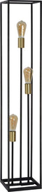 Lucide RUBEN - Vloerlamp - 3xE27 - Hoogte 1,20m - Zwart