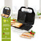 DOMO DO9056C - Tosti-apparaat XL - 50% grotere bakplaten - Wit