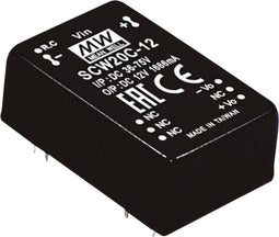 Mean Well SCW20A-15 DC/DC-convertermodule 1.333 A 20 W Aantal uitgangen: 1 x Inhoud 1 stuk(s)