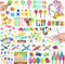 Partizzle 150x Traktatie Uitdeelcadeautjes Pakket - Fidget Toys - 24 Soorten Speelgoed - Carnaval Grabbelton Cadeautjes (150 stuks)