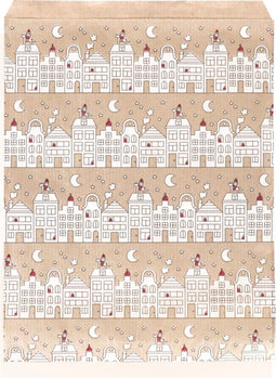 Zak | Fourniturenzak | Papier | 21x29cm | Sint op het dak | 100 stuks