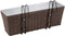 vidaXL - Balkonplantenbakken - 2 - st - 50 - cm - rattan - bruin